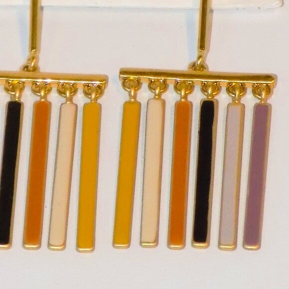 New $38 Madewell Retro Flapper Dangle Earrings Sterling Silver Posts - Picture 3 of 6